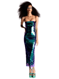 Thumbnail for Fashionable Sexy Beaded Irregular Dresses Women's Colorful Sequin Dresses, Drestiny, Dresses that are trending, shop for dresses, Midi Dresses, Ankle Length Dresses, Sleeveless, S, M, L, United States, Canada, Australia, New Zealand, United Kingdom, Green, Silver, Pink, Ivory, Black, Dark Green, Champagne, Deep PInk, shopdrestiny.com
