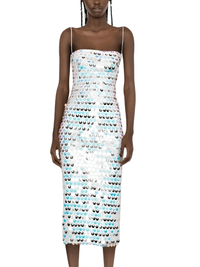 Thumbnail for Fashionable Sexy Beaded Irregular Dresses Women's Colorful Sequin Dresses, Drestiny, Dresses that are trending, shop for dresses, Midi Dresses, Ankle Length Dresses, Sleeveless, S, M, L, United States, Canada, Australia, New Zealand, United Kingdom, Green, Silver, Pink, Ivory, Black, Dark Green, Champagne, Deep PInk, shopdrestiny.com
