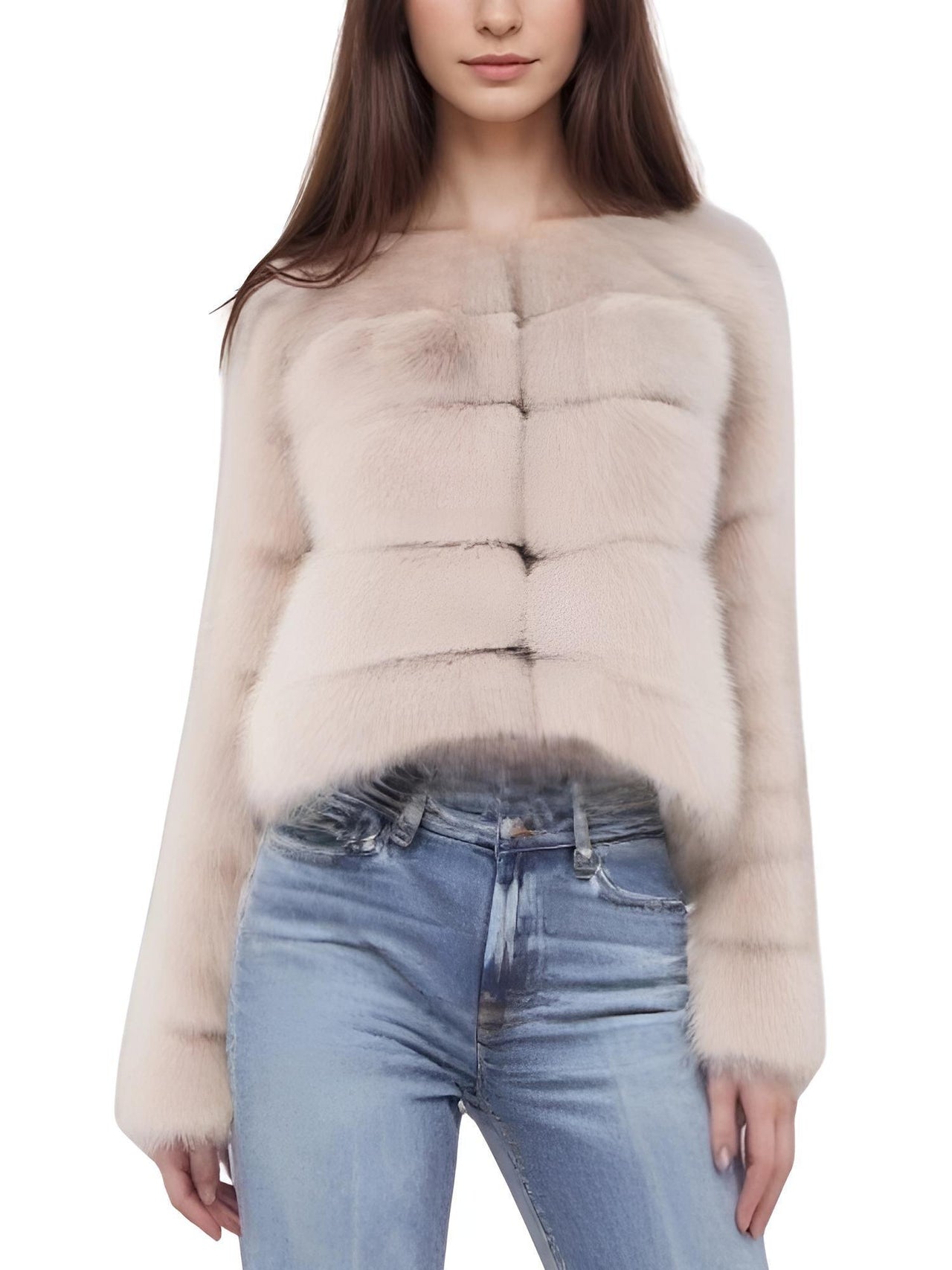 Faux Fur Short Coat Women's Cropped Artificial Fox Fur Jacket Women Winter Fluffy Top Thick Warm Furry Fur Outerwear, Drestiny, Coats, Jackets, Women's Fur Coats, Women's Fox Fur Coats, S, M, L, XL, XXL, 2XL, XXXL, 3XL, 4, 6, 8, 10, 12, 14, 16, United States, Canada, Australia, New Zealand, United Kingdom, Khaki, Camel, Iron Grey, Apricot, Dark Brown, Black, White, White Fur Coats, Plus Size Fur Coats For Women, Navy, Dark Blue, shopdrestiny.com