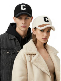 Thumbnail for Faux Lamb's Wool Teddy Baseball Caps