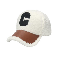 Thumbnail for Faux Lamb's Wool Teddy Baseball Caps