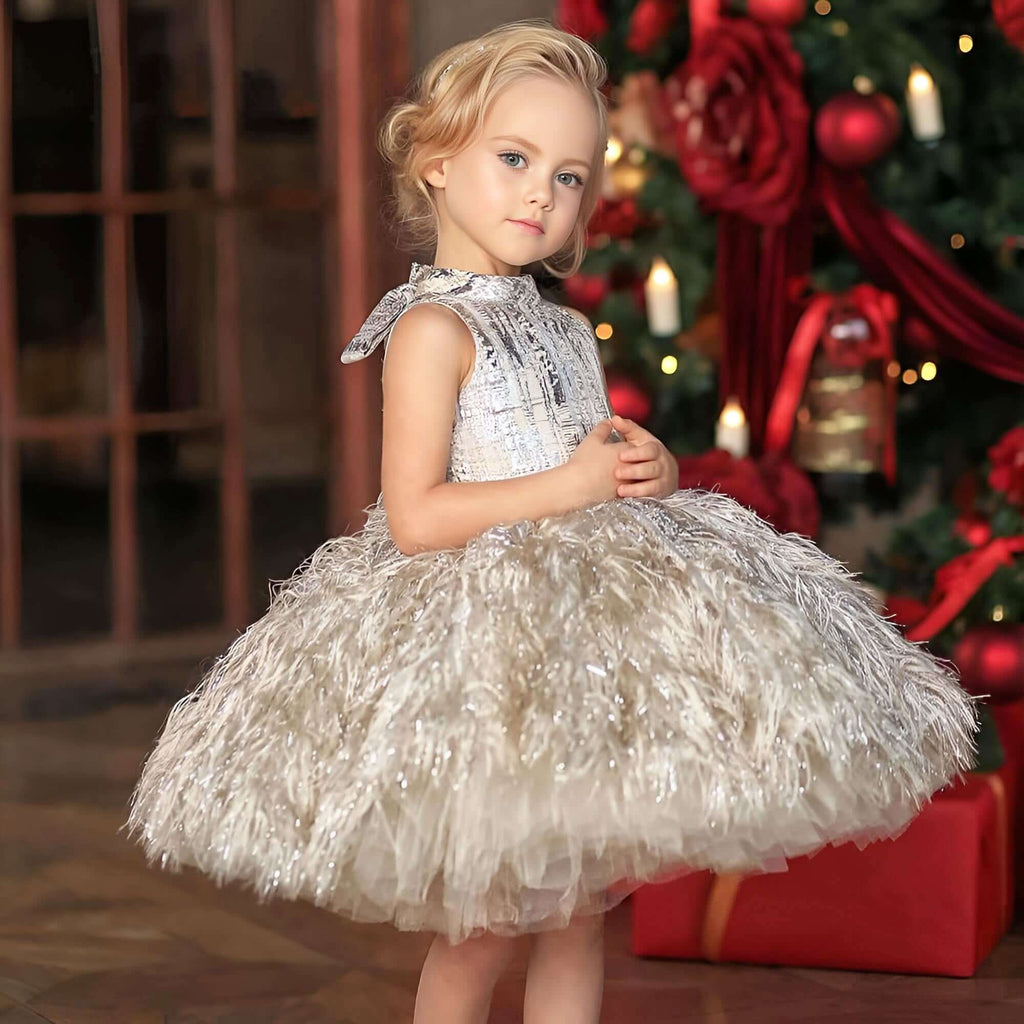 Looking for a stunning pale gold silver Flower Girl Dress? Look no further than Drestiny! Enjoy free shipping and let us handle the tax. Don't wait, save up to 50% off for a limited time. As seen on FOX/NBC/CBS.