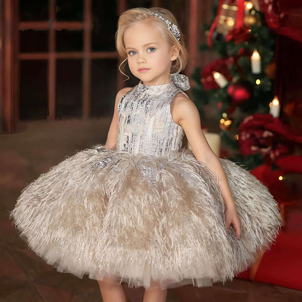 Looking for a stunning Feather Flower Girl Dress? Look no further than Drestiny! Enjoy free shipping and let us handle the tax. Don't wait, save up to 50% off for a limited time. As seen on FOX/NBC/CBS.