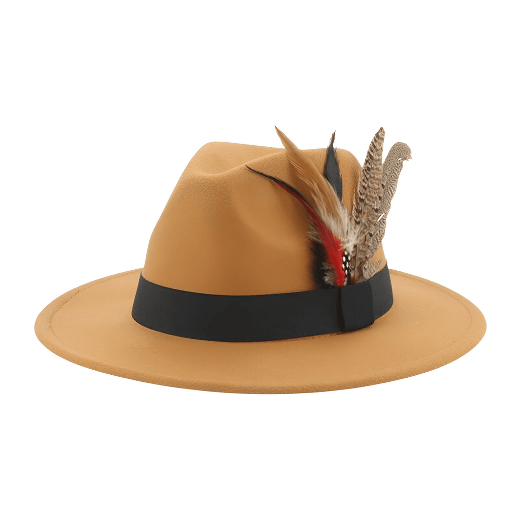 Fedora With Feather and Band Detailing For Men & Women