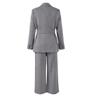 Thumbnail for Fish Bone Top Blazer Pants Sets 3 Pieces For Women Solid One Button Jacket Crop Tops High Waist Pocket Pants Lady Office Set, Drestiny, Pant Sets, Pant Suits, Sets, Blazers, Jackets, Crop Tops, 3 Piece Grey Suit for Women, 3 Piece Pink Suit for Women, Dress Pants, Casual Pants, Pantsuits, S, M, L, United States, Australia, New Zealand, United Kingdom, Sleeveless, Long Sleeve, Grey, Pink, shopdrestiny.com