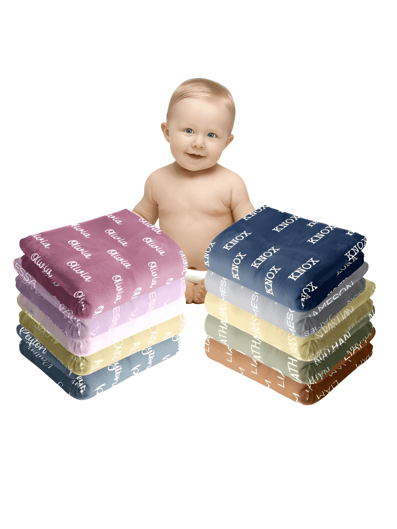 Customized Fleece Baby Blanket With Baby's Name -, Blankets , Drestiny , Australia, Blankets, Blue, Boys, Brown, Canada, Girls, Green, New Zealand, Pink, Purple, United Kingdom, United States, White , Drestiny , www.shopdrestiny.com