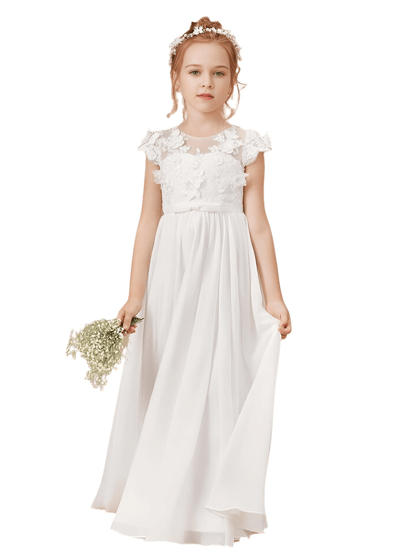 Flower Girl Dresses: Sleeveless, Applique. Shop Drestiny for free shipping & tax covered! Save up to 50% off - limited time offer. As seen on FOX/NBC/CBS.