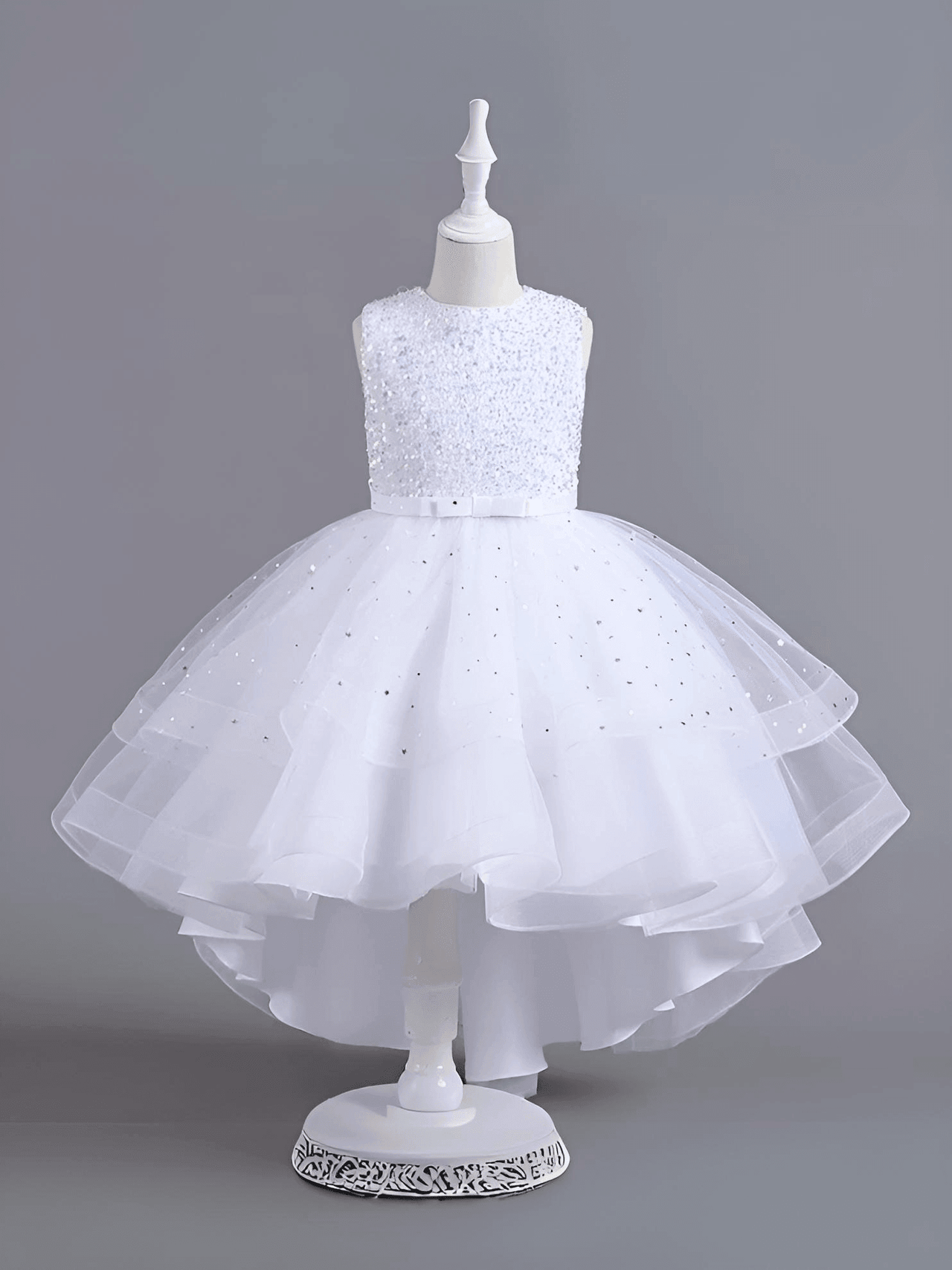 Flower Girl's Trailing Sequin Dress Baby Wedding Christmas Party Trailing Dress Teenager Children Kids Elegant Dress for 3-15Years, Drestiny, Dresses, Midi Dresses, Sleeveless, United States, USA, Canada, Australia, New Zealand, United Kingdom, UK, 3-4T, 5T, 6-7T, 8Y, 9-10Y, 11-12Y, 13-14Y, Gold, Wine Red, Sky Blue, Purple, Pink, White, Navy, girls' flower girl dresses, girls' formal trailing dresses, shopdrestiny.com