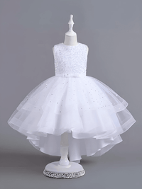 Thumbnail for Flower Girl's Trailing Sequin Dress Baby Wedding Christmas Party Trailing Dress Teenager Children Kids Elegant Dress for 3-15Years, Drestiny, Dresses, Midi Dresses, Sleeveless, United States, USA, Canada, Australia, New Zealand, United Kingdom, UK, 3-4T, 5T, 6-7T, 8Y, 9-10Y, 11-12Y, 13-14Y, Gold, Wine Red, Sky Blue, Purple, Pink, White, Navy, girls' flower girl dresses, girls' formal trailing dresses, shopdrestiny.com