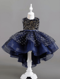 Thumbnail for Flower Girl's Trailing Sequin Dress Baby Wedding Christmas Party Trailing Dress Teenager Children Kids Elegant Dress for 3-15Years, Drestiny, Dresses, Midi Dresses, Sleeveless, United States, USA, Canada, Australia, New Zealand, United Kingdom, UK, 3-4T, 5T, 6-7T, 8Y, 9-10Y, 11-12Y, 13-14Y, Gold, Wine Red, Sky Blue, Purple, Pink, White, Navy, girls' flower girl dresses, girls' formal trailing dresses, shopdrestiny.com