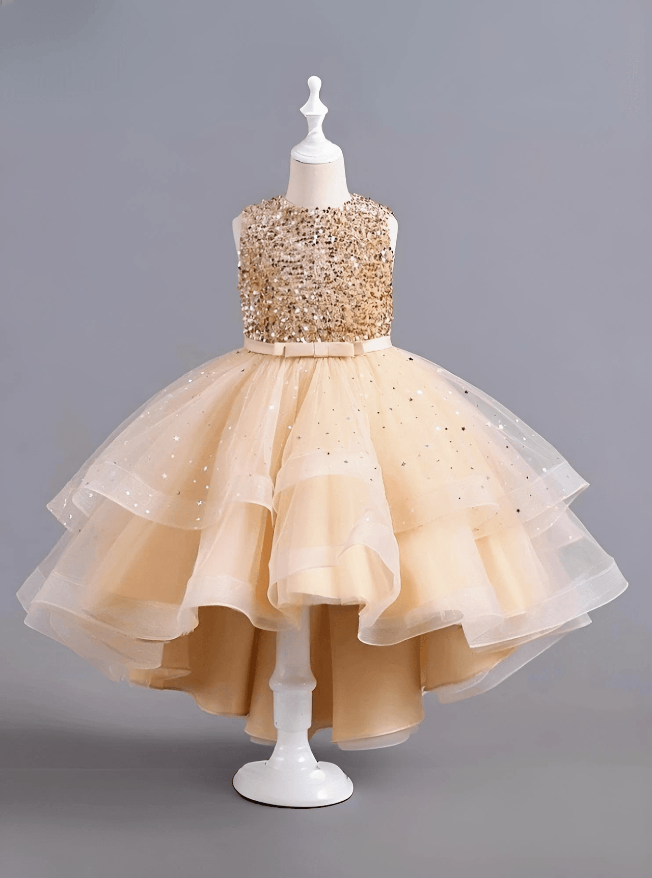 Flower Girl's Trailing Sequin Dress Baby Wedding Christmas Party Trailing Dress Teenager Children Kids Elegant Dress for 3-15Years, Drestiny, Dresses, Midi Dresses, Sleeveless, United States, USA, Canada, Australia, New Zealand, United Kingdom, UK, 3-4T, 5T, 6-7T, 8Y, 9-10Y, 11-12Y, 13-14Y, Gold, Wine Red, Sky Blue, Purple, Pink, White, Navy, girls' flower girl dresses, girls' formal trailing dresses, shopdrestiny.com