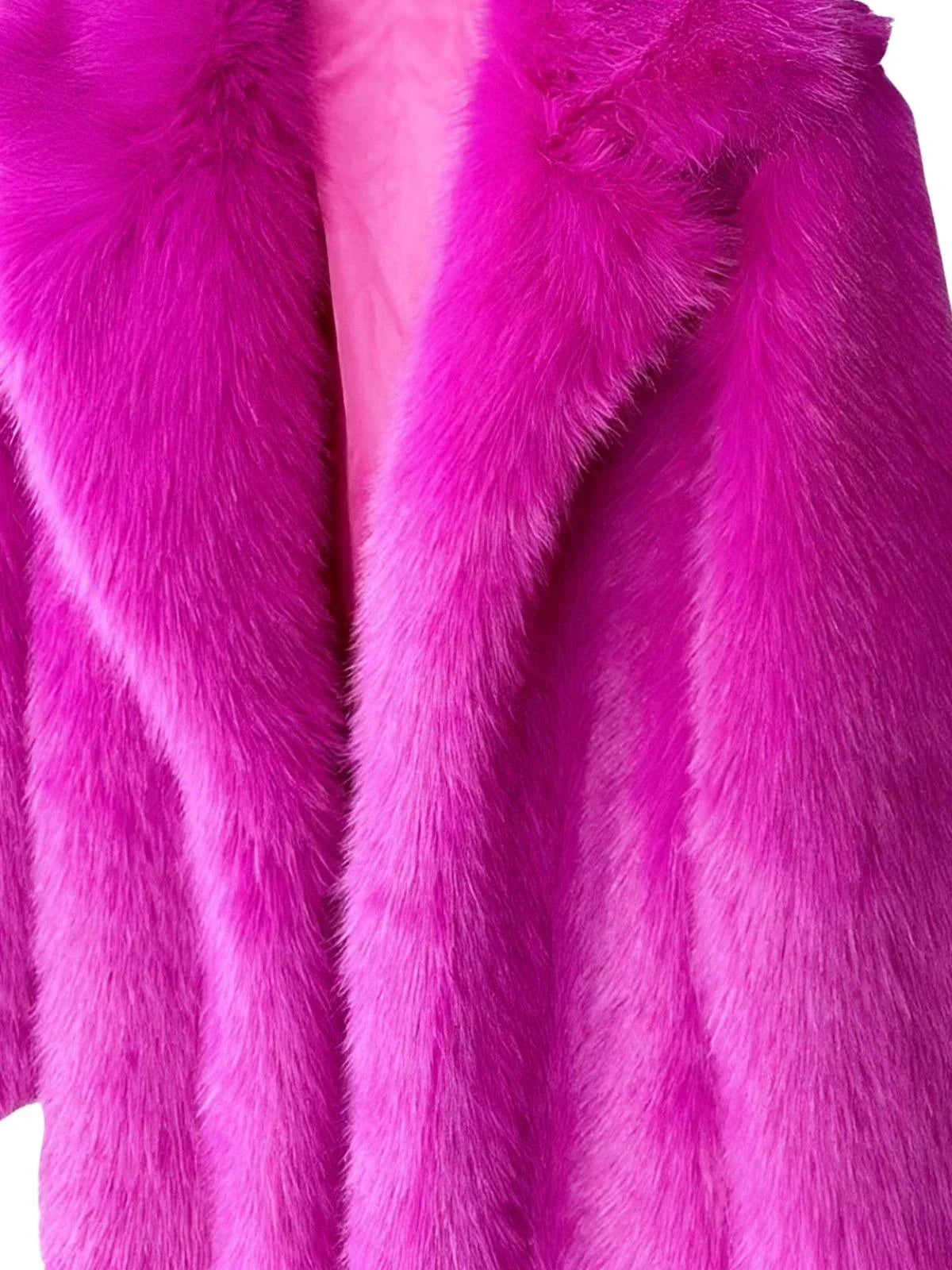 Fluffy Super Long Fur Coats Women's Jacket Winter Lapel Thick Faux Fur Coats Jacket for Women Outerwear
