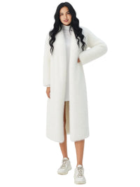 Thumbnail for Fluffy Super Long Fur Coats Women's Jacket Winter Lapel Thick Faux Fur Coats Jacket for Women Outerwear, Drestiny, Extra long faux fur coat, Long faux fur coat women, oversized faux fur coat, Maxi faux fur coat, Luxury faux fur coat long, S, M, L, XL, 2, 4, 6, 8, 10, 12, United States, USA, Canada, Australia, New Zealand, Coats, United Kingdom, UK, Fuchsia, White, Black, Red, Royal Blue, shopdrestiny.com