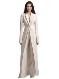 Thumbnail for Formal Women's Pantsuit Set -, Pant Suits , Drestiny , 10, 12, 14, 14W, 16, 16W, 18W, 2, 20W, 22W, 24M, 26W, 4, 6, 8, Australia, Blazers, Canada, Dress Pants, Jackets, Long Sleeves, New Zealand, Off White, Pant Sets, Pant Suits, Red, Sets, United Kingdom, United States, White , Drestiny , www.shopdrestiny.com