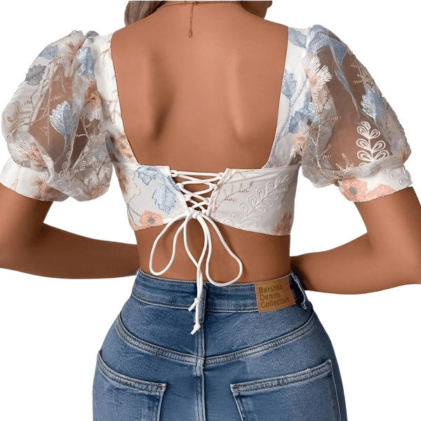 Elevate your summer style with this French-inspired sexy corset top at Drestiny. Shop now for up to 50% off, plus free shipping and tax covered!