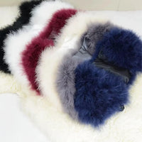 Thumbnail for Genuine Ostrich Feather Fur Shawl Shrugs For Women