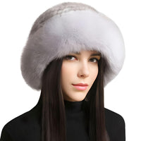 Thumbnail for Genuine Real Natural Knitted Mink Fur Hat Cap Luxury Women's Knit Fashion Winter Headwear Warm Real Fox Fur Hats -, Hats , Drestiny , Australia, Black, Brown, Canada, Dark Brown, Grey, Hats, Light Brown, Light Grey, New Zealand, Pink, Silver, Tan, United Kingdom, United States, White, Wine Red , Drestiny , www.shopdrestiny.com