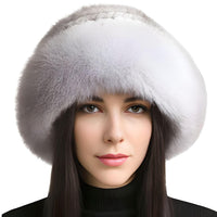 Thumbnail for Genuine Real Natural Knitted Mink Fur Hat Cap Luxury Women's Knit Fashion Winter Headwear Warm Real Fox Fur Hats -, Hats , Drestiny , Australia, Black, Brown, Canada, Dark Brown, Grey, Hats, Light Brown, Light Grey, New Zealand, Pink, Silver, Tan, United Kingdom, United States, White, Wine Red , Drestiny , www.shopdrestiny.com