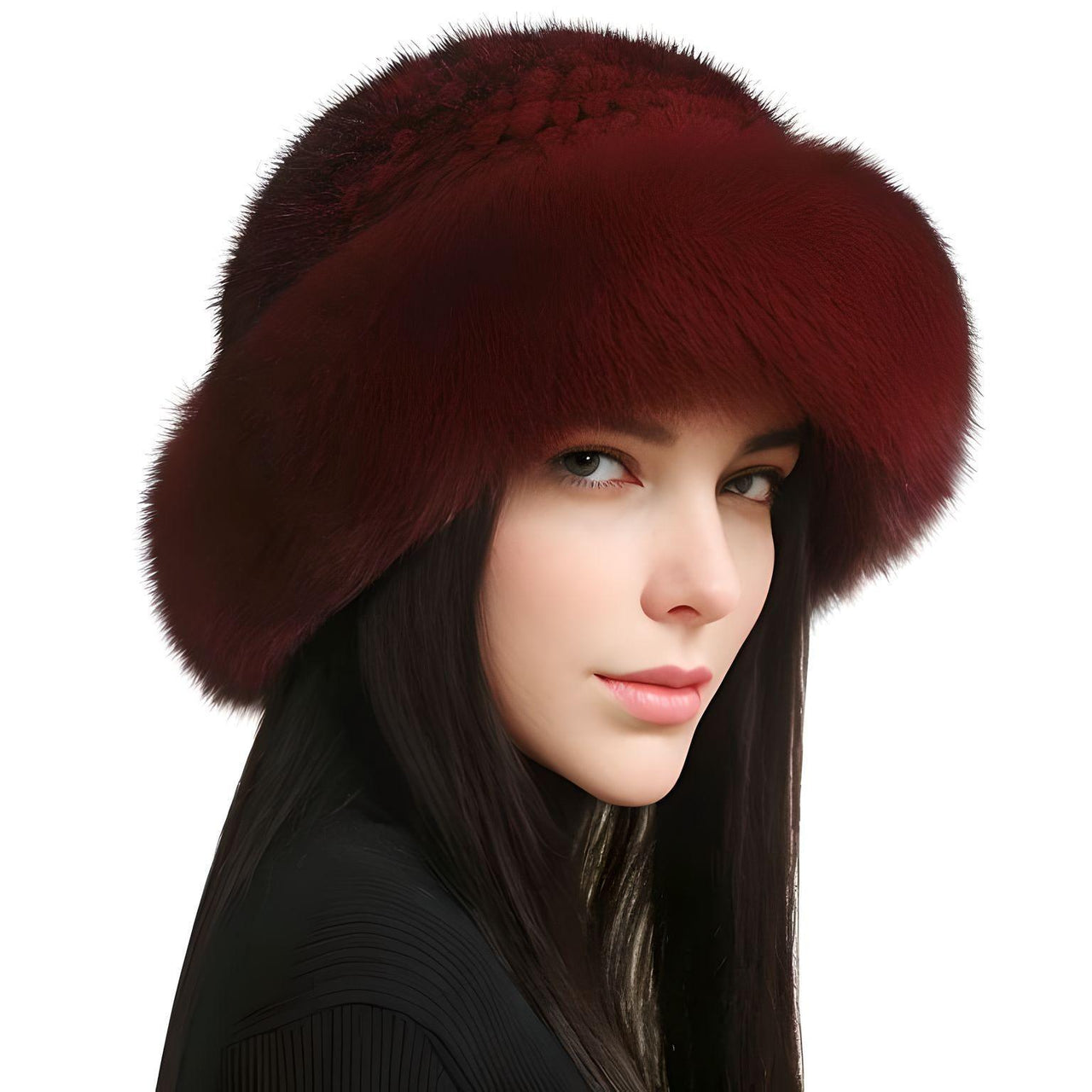 Genuine Real Natural Knitted Mink Fur Hat Cap Luxury Women's Knit Fashion Winter Headwear Warm Real Fox Fur Hats -, Hats , Drestiny , Australia, Black, Brown, Canada, Dark Brown, Grey, Hats, Light Brown, Light Grey, New Zealand, Pink, Silver, Tan, United Kingdom, United States, White, Wine Red , Drestiny , www.shopdrestiny.com