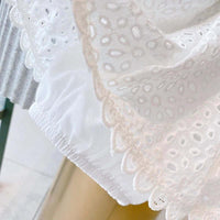 Thumbnail for Girl's Summer Clothing Set - Hollow Lace Sleeveless Shirt & Shorts 2Pcs Set -, Sets , Drestiny , 12M, 18M, 2T, 3T, 4T, 5T, 6T, Australia, Canada, Girls, New Zealand, Short Sets, Shorts, Skirt Sets, Skirts, Sleeveless, TD, United Kingdom, United States, White , Drestiny , www.shopdrestiny.com