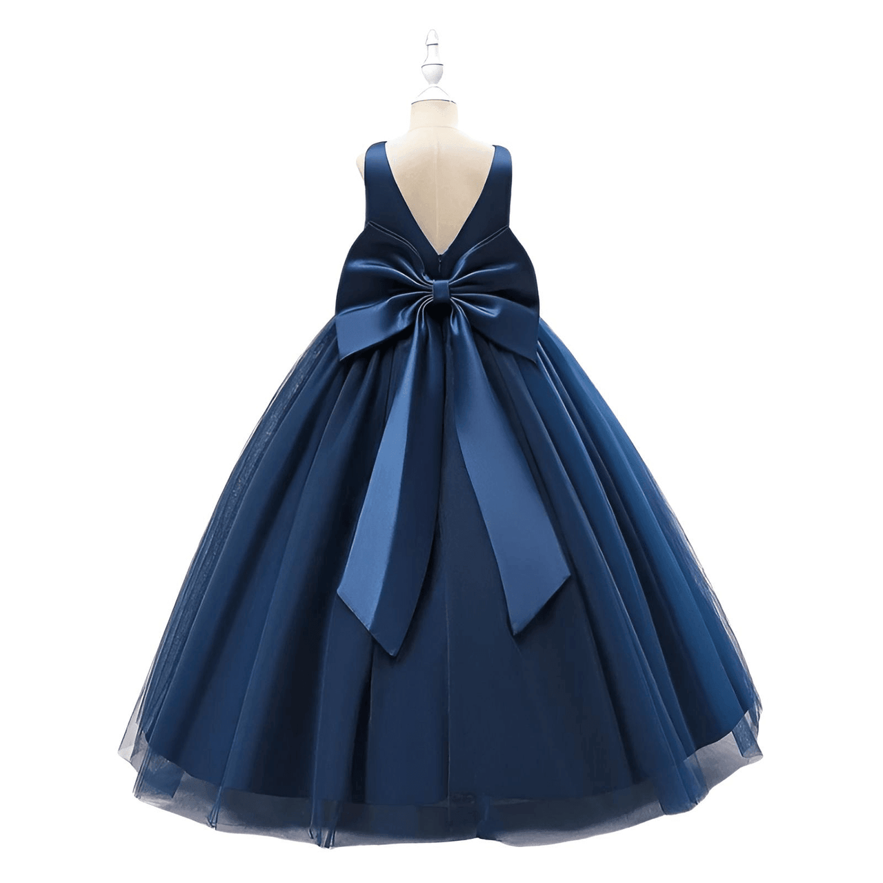 Girl's Long White Dresses For Weddings, Formal Evenings, Birthday Parties or Kid's First Communion -, Dress , Drestiny , 10, 10T, 12, 12T, 2T, 4T, 6T, 8T, Australia, Dark Blue, Dark Pink, Dark Red, Dresses, Girls, New Zealand, Sleeveless, TD, United Kingdom, United States, White , Drestiny , www.shopdrestiny.com