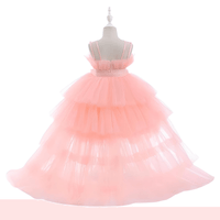 Thumbnail for Girl's Puffy Tulle Dress Trailing First Communion Party Dresses For Girl