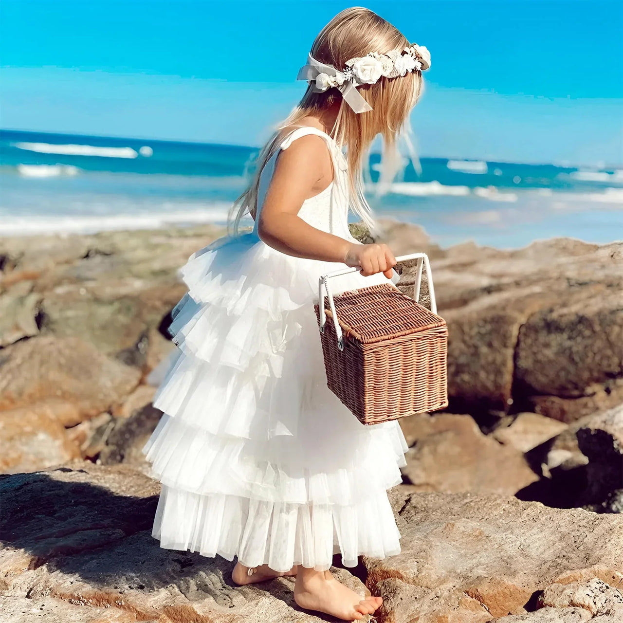 Girl's Sleeveless Strap Dress