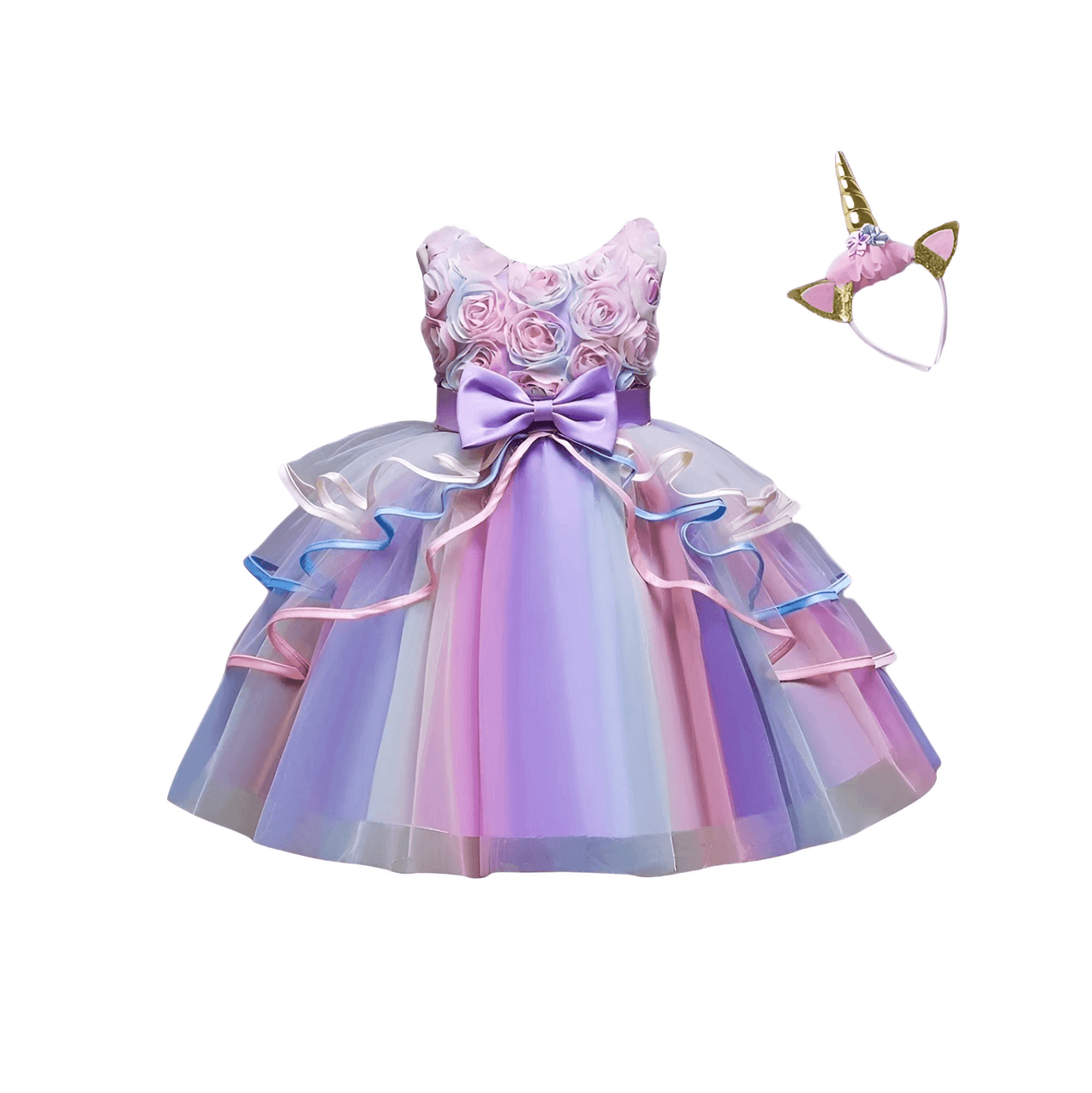 Girls Unicorn Dress - Perfect for Birthdays! -, Dresses , Drestiny , 10T, 4T, 5T, 6T, 7T, 8T, 9T, Australia, Girls, Knee Length Dresses, New Zealand, Pink, Purple, TD, United Kingdom, United States , Drestiny , www.shopdrestiny.com