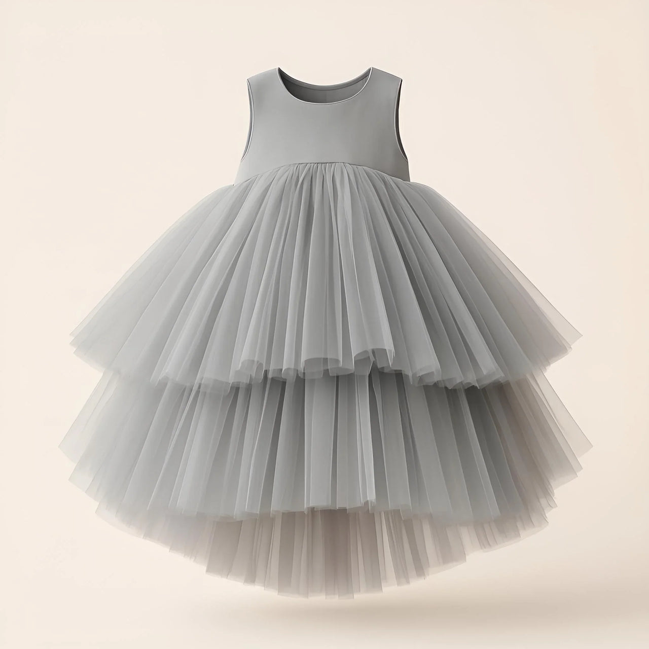 Girls Tiered Tulle Dress Formal Dress For Wedding Birthday Kids Christmas Ceremonies Dresses For Girls Lace Tutu Flower Girls Dress