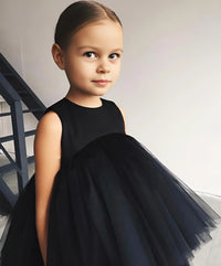 Thumbnail for Girls Tiered Tulle Dress Formal Dress For Wedding Birthday Kids Christmas Ceremonies Dresses For Girls Lace Tutu Flower Girls Dress