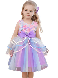 Thumbnail for Girls Unicorn Dress - Perfect for Birthdays! -, Dresses , Drestiny , 10T, 4T, 5T, 6T, 7T, 8T, 9T, Australia, Girls, Knee Length Dresses, New Zealand, Pink, Purple, TD, United Kingdom, United States , Drestiny , www.shopdrestiny.com