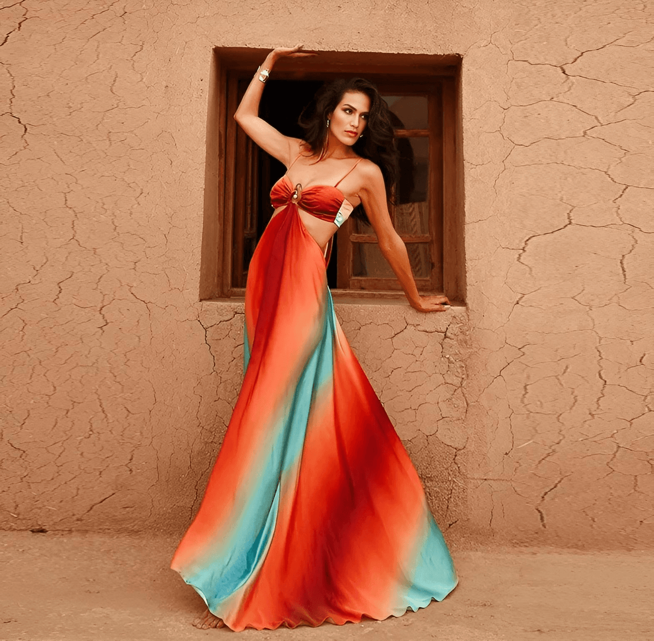 Gradient Hollow Out Women's Summer Maxi Dresses Elegant Off Shoulder A-Line Hem Long Dresses, Drestiny, Maxi Dresses, Strapless, Off Shoulder, Sleeveless, Orange, Blue, S, M, L, 4, 6, 8, 10, United States, USA, Canada, Australia, New Zealand, United Kingdom, UK, summer maxi dresses, beach maxi dresses, long summer dresses, bohemian maxi dresses, shopdrestiny.com