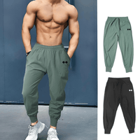 Thumbnail for Gym Fitness Sport Pants Men's Casual Training Pants Elastic Waist Ultra-Thin Quick Dry High Waist Loose Long Pants, Drestiny, Casual Pants, Activewear Pants, M, L, XL, XXL, Army Green, Black, Grey, Blue, United States, USA, Canada, Australia, New Zealand, United Kingdom, UK, workout pants, activewear pants men, running pants, joggers men, shopdrestiny.com
