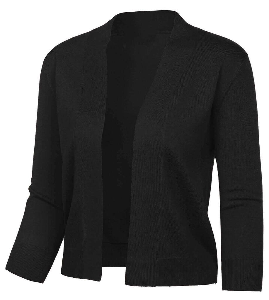 Stay trendy with the Women's Black Shrug 3/4 Sleeve Bolero. Shop at Drestiny for free shipping and tax covered. Hurry, save up to 50% off for a limited time!