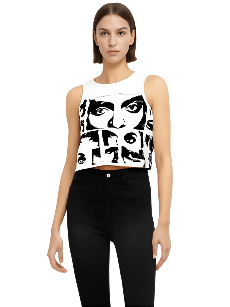 Stand out in this trendy graphic crop top for women. Shop Drestiny for exclusive savings, free shipping, and tax covered. Save up to 50% off!