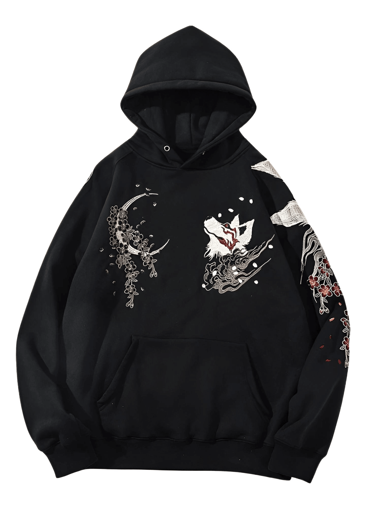High Quality Men's Embroidery Hoodie 100% Cotton Hooded Sweatshirts Autumn Long Sleeve Black Pullover Loose Tops, Drestiny, Hoodies, Jumpers, Sweatshirts, Pullovers, Long Sleeves, Black, United States, FR, United Kingdom, S, M, L, XL, XXL, 2XL, XXXL, 3XL, shopdrestiny.com