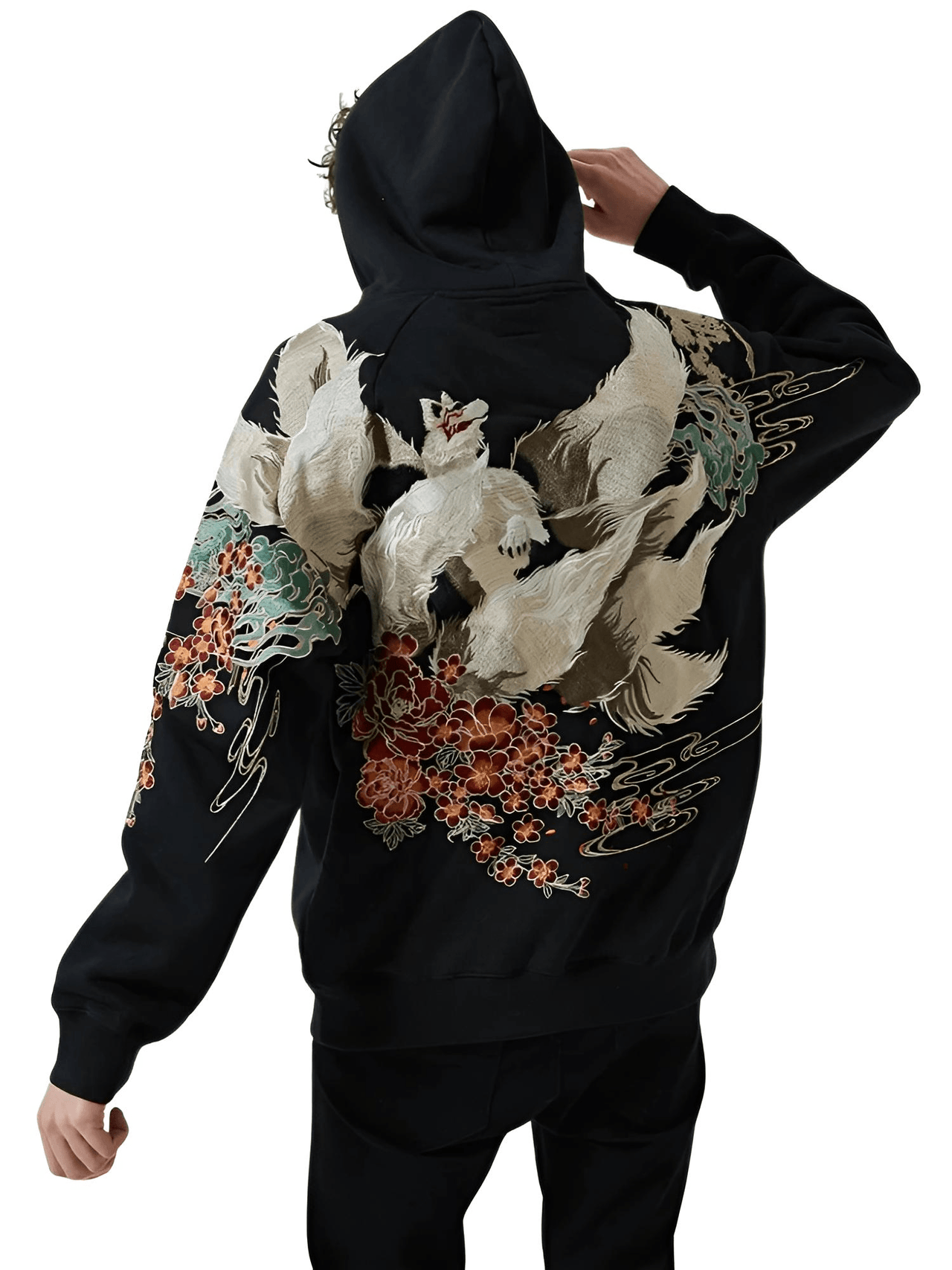 High Quality Men's Embroidery Hoodie 100% Cotton Hooded Sweatshirts Autumn Long Sleeve Black Pullover Loose Tops, Drestiny, Hoodies, Jumpers, Sweatshirts, Pullovers, Long Sleeves, Black, United States, FR, United Kingdom, S, M, L, XL, XXL, 2XL, XXXL, 3XL, shopdrestiny.com