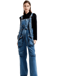 Thumbnail for High Waist Women's Denim Overalls Black Pocket Trousers New Loose Fit Pants Women Fashion Spring Autumn -, Overalls , Drestiny , Australia, Black, Blue, Casual Pants, FR, Jeans, New Zealand, Overalls, United Kingdom, United States , Drestiny , www.shopdrestiny.com