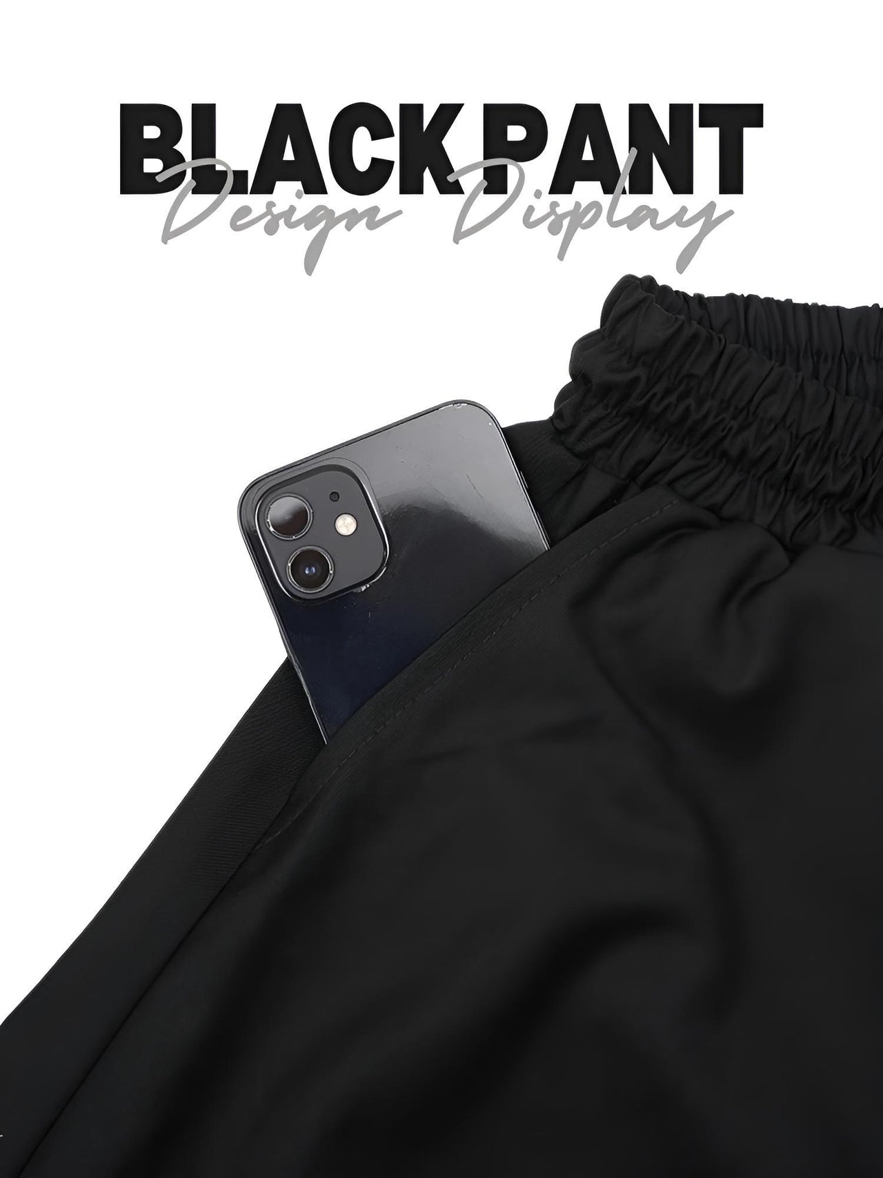High Waist Black Wide Leg Arc Ankle Length Pants New Loose Trousers Women Fashion, black high waisted pants for women, Drestiny, black women's pants, Casual Pants, Dress Pants, Women's Dress Pants, United States, Australia, New Zealand, United Kingdom, 
black dress pants for women, Black, M, L, shopdrestiny.com