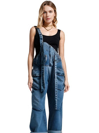 Thumbnail for High Waist Women's Denim Overalls Black Pocket Trousers New Loose Fit Pants Women Fashion Spring Autumn -, Overalls , Drestiny , Australia, Black, Blue, Casual Pants, FR, Jeans, New Zealand, Overalls, United Kingdom, United States , Drestiny , www.shopdrestiny.com