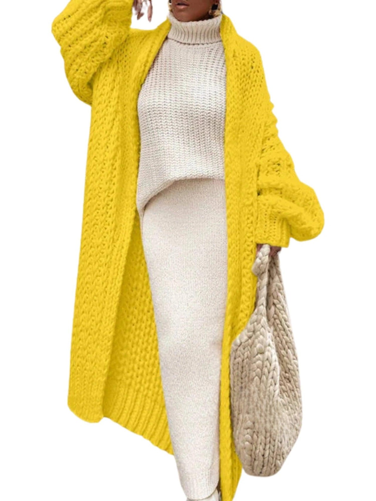 Hollow Out Long Women's Cardigan Sweater Spring and Autumn Cardigan Coats Casual Solid Knitted Cardigan Loose Clothes Women Oversized Cardigan, Cardigans, Sweaters, Long Sleeves, Long Cardigans, Long Sweaters, Women's, S, M, L, XL, XXL, 2XL, 3XL, XXXL, White, Khaki, Black, Yellow, United States, Australia, United Kingdom, shopdrestiny.com