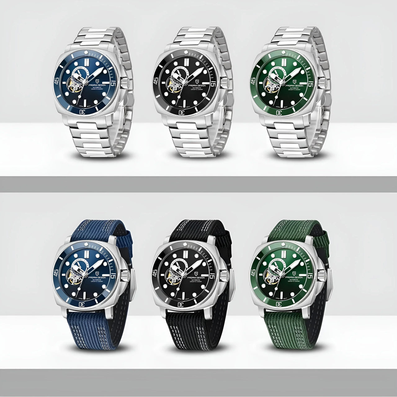 Homage to Panerai Submersible - Men's Sports Mechanical Watch Fashion Sapphire 200M Waterproof Automatic Timecode -, Watches , Drestiny , Black, Blue, FR, Green, Silver, United Kingdom, United States, Watches , Drestiny , www.shopdrestiny.com