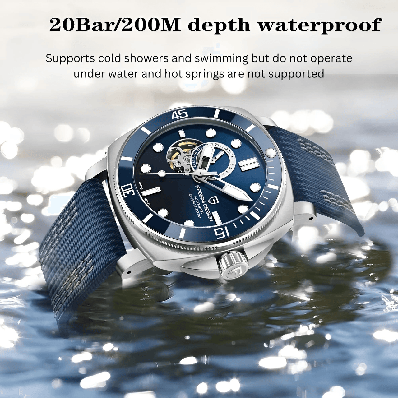 Homage to Panerai Submersible - Men's Sports Mechanical Watch Fashion Sapphire 200M Waterproof Automatic Timecode -, Watches , Drestiny , Black, Blue, FR, Green, Silver, United Kingdom, United States, Watches , Drestiny , www.shopdrestiny.com