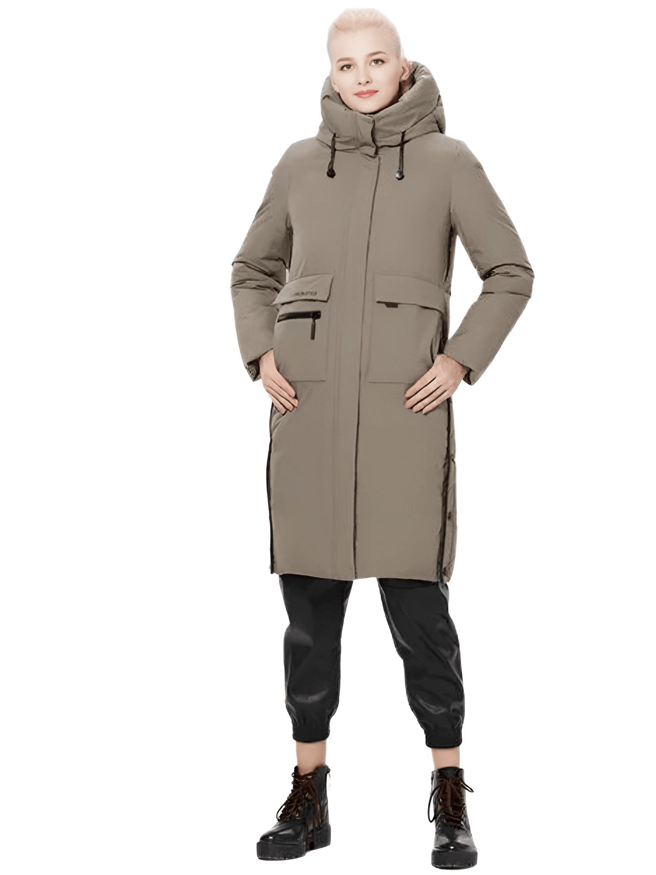 ICEbear Women's Long Winter Jacket With Big Pockets -, Coats , Drestiny , Australia, Beige, Black, Canada, Coats, Green, Grey, L, Light Brown, M, New Zealand, United Kingdom, United States, XL, XXL, XXXL , Drestiny , www.shopdrestiny.com
