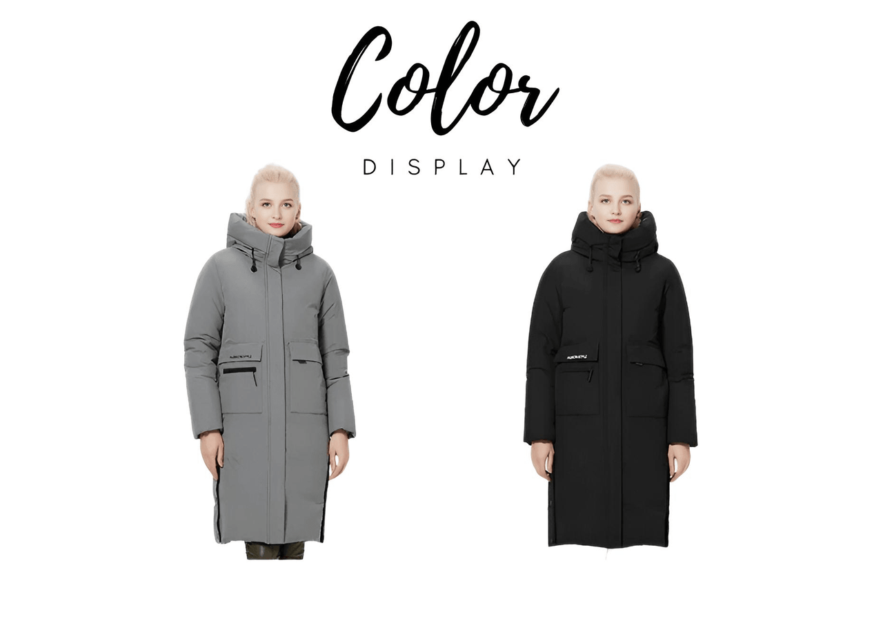 ICEbear Women's Long Winter Jacket With Big Pockets -, Coats , Drestiny , Australia, Beige, Black, Canada, Coats, Green, Grey, L, Light Brown, M, New Zealand, United Kingdom, United States, XL, XXL, XXXL , Drestiny , www.shopdrestiny.com