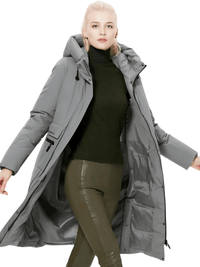 Thumbnail for ICEbear Women's Long Winter Jacket With Big Pockets -, Coats , Drestiny , Australia, Beige, Black, Canada, Coats, Green, Grey, L, Light Brown, M, New Zealand, United Kingdom, United States, XL, XXL, XXXL , Drestiny , www.shopdrestiny.com