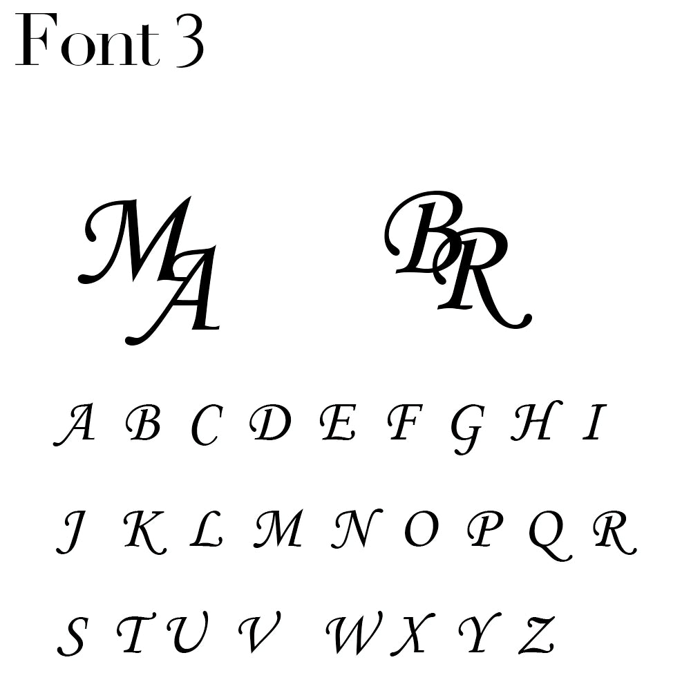 Initial Brooch Pin - Font Three