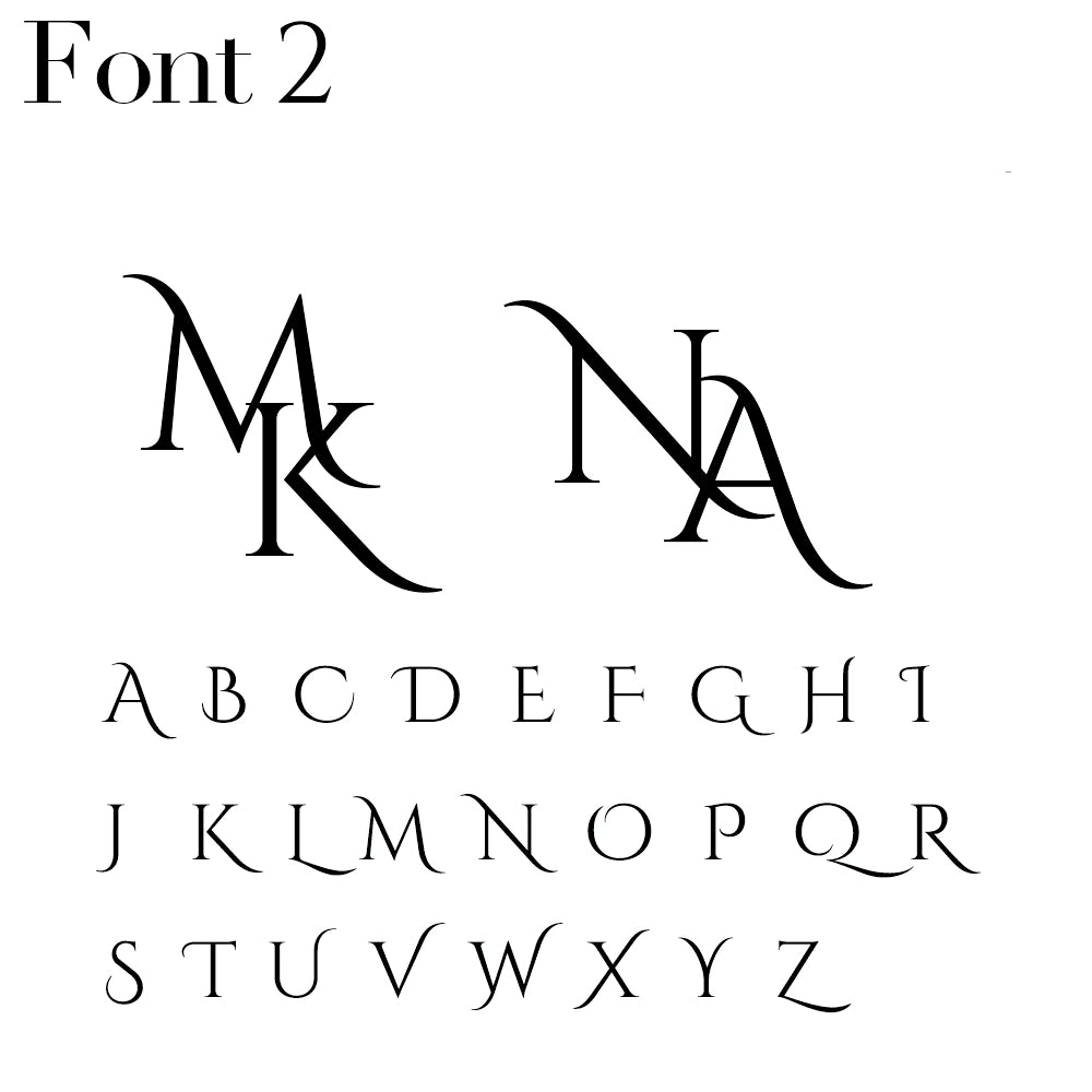 Initial Brooch Pin - Font Two