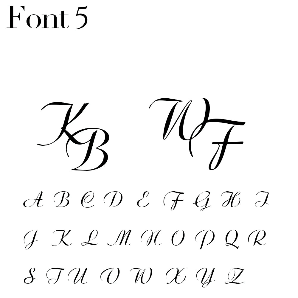Initial Brooch Pin - Font Five