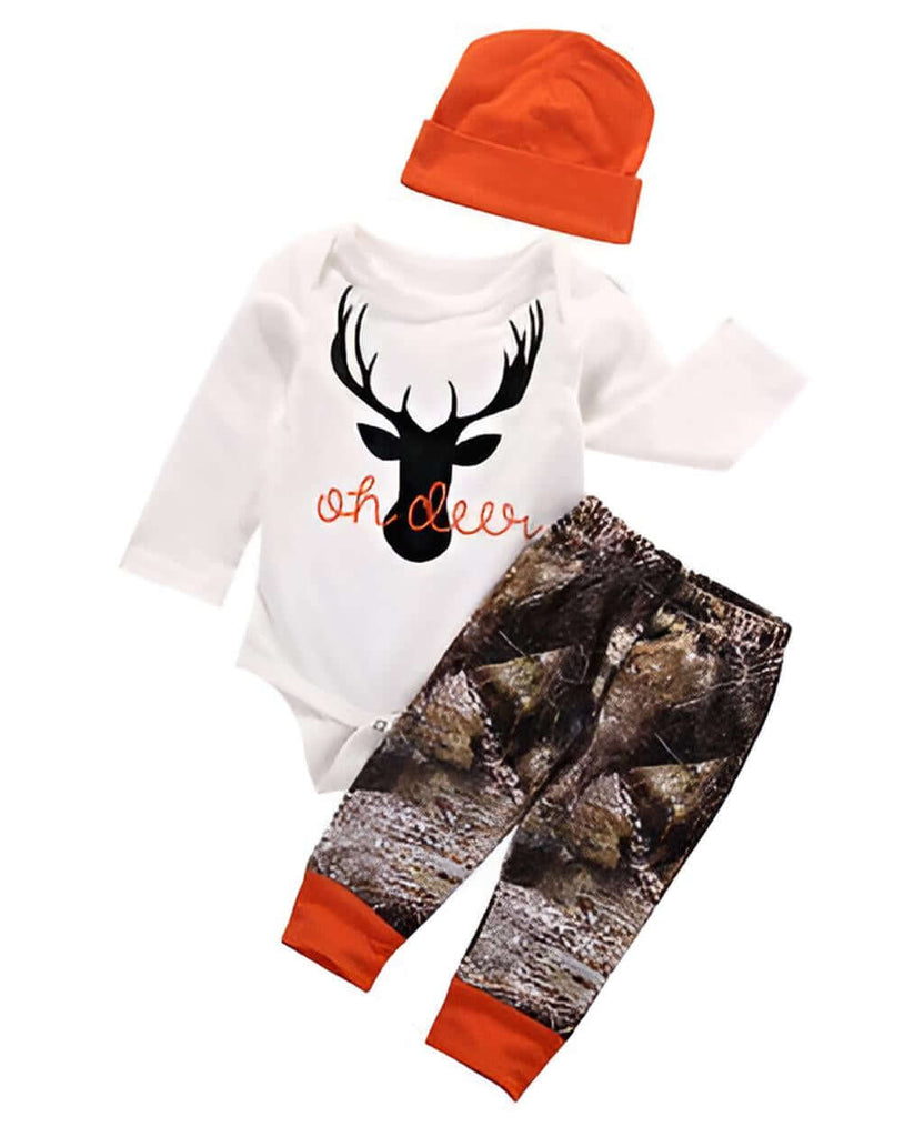 Deer-themed 3-piece outfit set available at Drestiny. Enjoy free shipping and tax coverage. Save up to 50% on your purchase.